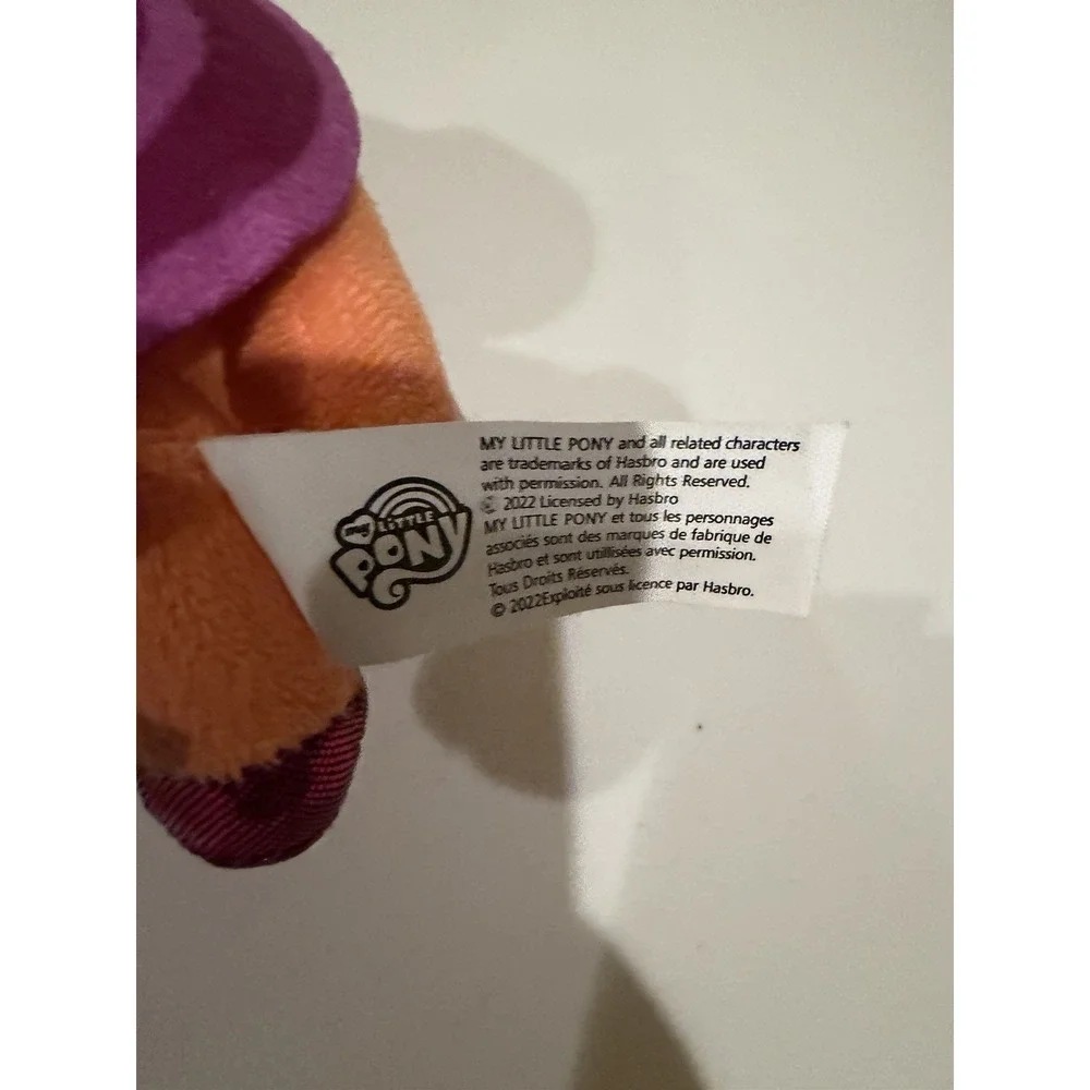 My Little Pony Orange Purple Plush Stuffed Animal Toy Hasbro 2021 Just Play 6